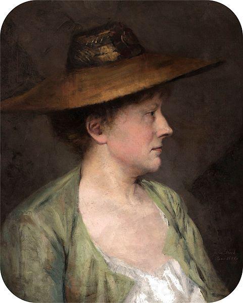 Julia Beck Portrait of a woman Norge oil painting art